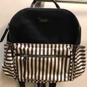 Henri Bendel striped canvas backpack NWT